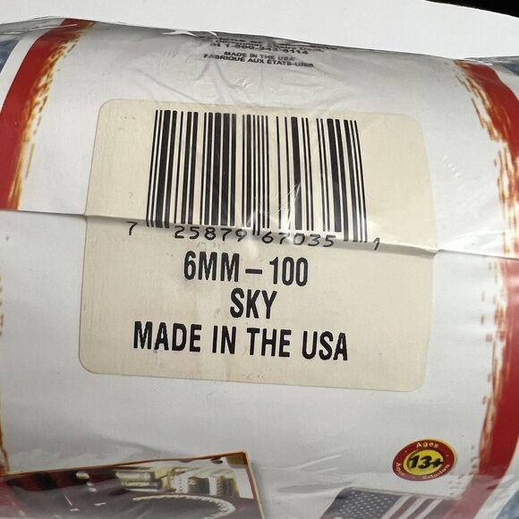 Bonnie Craft Cord 6mm 100 Yards Crochet Knit Knotting Weaving Macrame Sky Blue - Picture 6 of 8